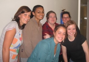 Nicki (Germany), Joanna (France), Lizzie (Scotland), Sarah (Germany), Pauline (Belgium), and me